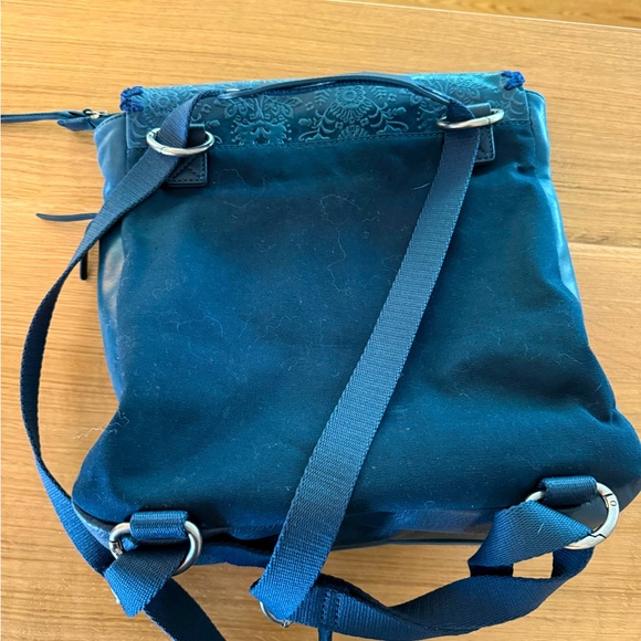 The SAK Leather Backpack Purse Teal - Picture 2 of 6